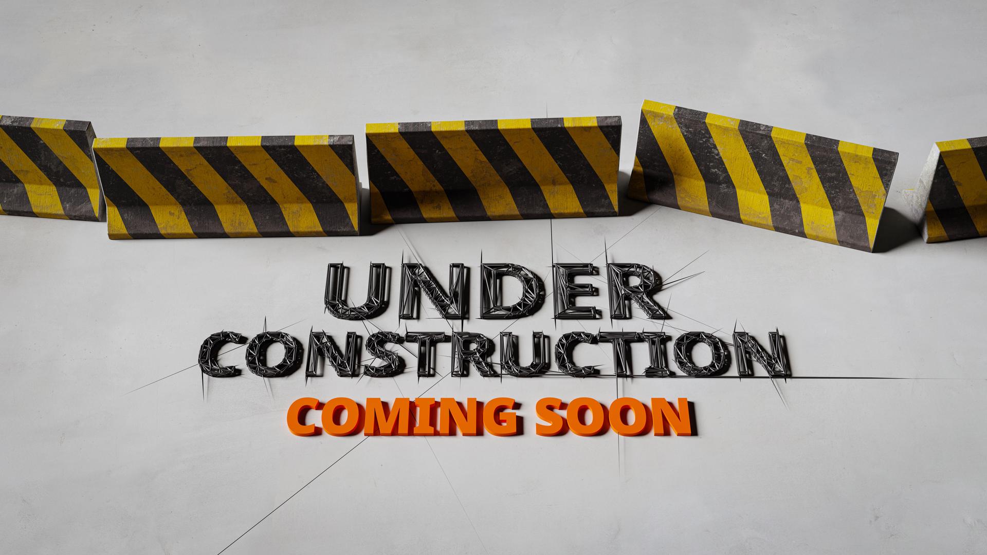 Website under construction and coming soonconcept background image.3d rendering